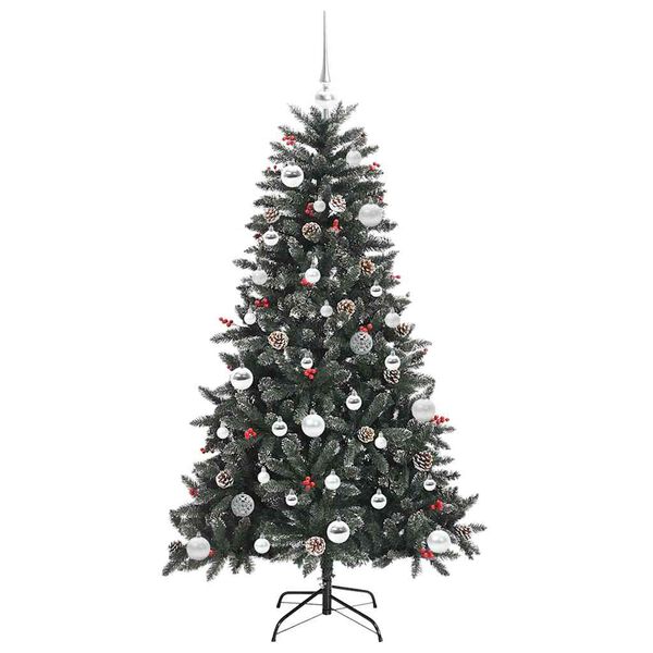 vidaXL Sapin de No&euml;l artificiel Vert 150 cm PVC, plastique et acier