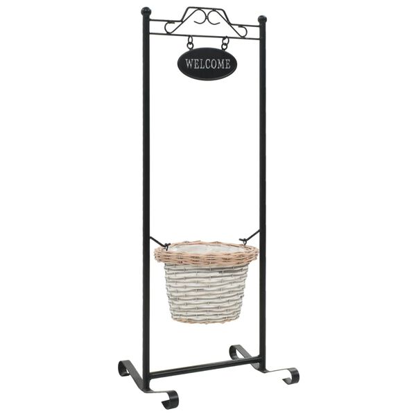 vidaXL Support pour plantes avec cadre en fer enduit de poudre