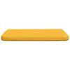 vidaXL Coussins de si&egrave;ge 4 pcs Jaune clair 40 x 40 x 3 cm
