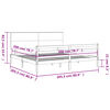 vidaXL Cadre de lit sans matelas 200x200 cm bois massif