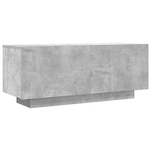 vidaXL Meuble TV Gris b&eacute;ton 100x35x40 cm Bois d'ing&eacute;nierie