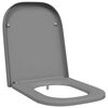vidaXL Si&egrave;ge de toilette Gris 47,5 x 35 x 3,6 cm Duroplast