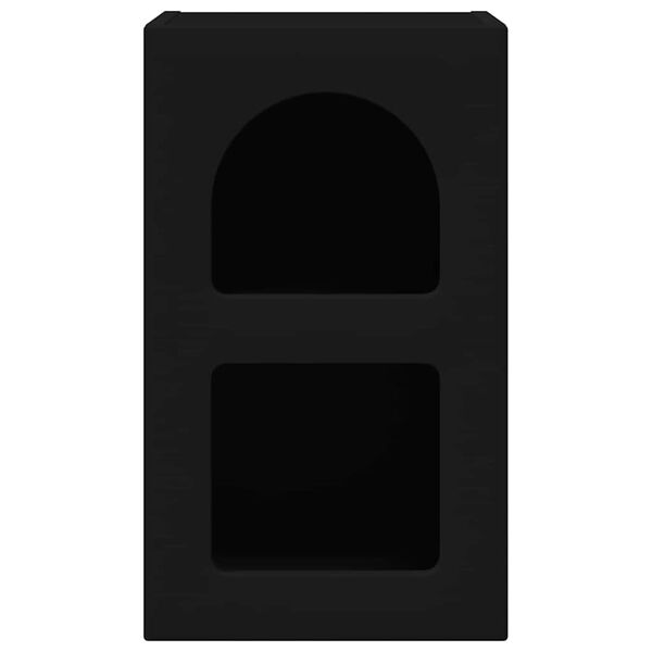 vidaXL Table de chevet Noir 29,5 x 33,5 x 50 cm Bois d'ing&eacute;nierie