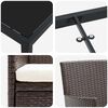 vidaXL Ensemble de salle à manger pour jardin 5 pcs Marron polyrotin