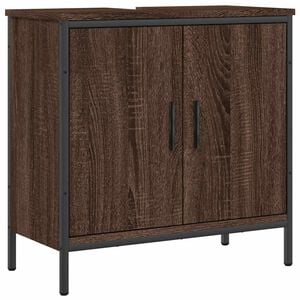vidaXL Armoire lavabo de salle de bain ch&ecirc;ne marron 60x30x60 cm