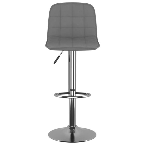 vidaXL Tabourets de bar lot de 2 gris clair tissu