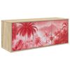 vidaXL Meuble TV mural AACHEN 102 x 33 x 40 cm Ch&ecirc;ne Sonoma