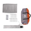 vidaXL Tente familiale tipi 12 personnes gris et orange imperm&eacute;able