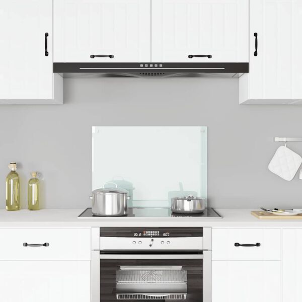 vidaXL Dosseret de cuisine couleur Lait 70x50 cm Verre tremp&eacute;