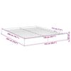 vidaXL Cadre de lit sans matelas sonoma gris 150x200 cm