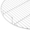 vidaXL Grille de barbecue ronde &Oslash;54 cm acier inoxydable 304