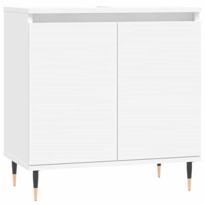vidaXL Armoire de salle de bain blanc 58x33x60 cm bois d'ing&eacute;nierie