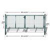 vidaXL Grille de portail/clôture/mur en filet 300x75 cm