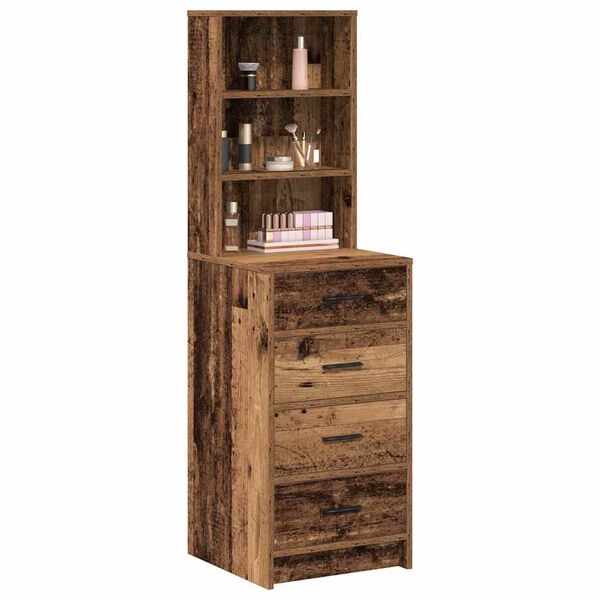 vidaXL Haut Armoire Bois ancien 40 x 41 x 135 cm Bois d'ing&eacute;nierie