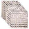 vidaXL Carreaux Mosa&iuml;ques Cr&egrave;me 30 x 30 cm Marbre