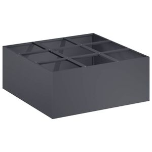 vidaXL Cache-pot de jardin Anthracite 100 x 100 x 20 cm
