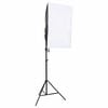 vidaXL Kit de studio photo avec &eacute;clairage toile de fond et r&eacute;flecteur