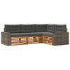 vidaXL Ensemble de canap&eacute;s d'ext&eacute;rieur 4 pcs Naturel et Anthracite