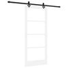 vidaXL Porte coulissante ORKDAL 86 x 198,5 cm Blanc et noir