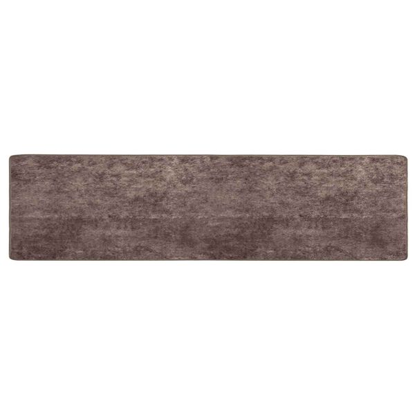 vidaXL Coureur de Tapis MARSA Gris 400 x 100 cm Polyester et PVC