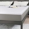 vidaXL Surmatelas en Coco Blanc 140 x 190 cm Tissu jacquard