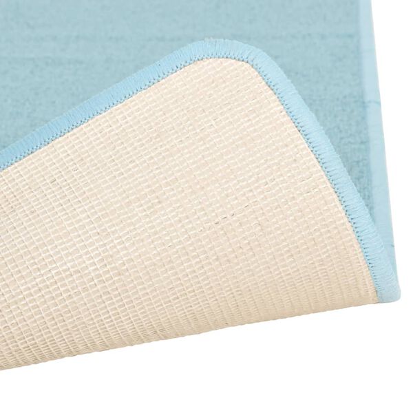 vidaXL Tapis de lit Shaggy Poils longs 3 pcs Turquoise