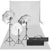 vidaXL Kit de studio photo avec &eacute;clairage et toile de fond