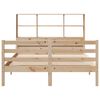 vidaXL Lit biblioth&egrave;que sans matelas 150x200 cm bois massif de pin