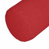 vidaXL Coussins d'accent 2 pcs Rouge Ø 15 x 40 cm tissu