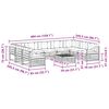 vidaXL Ensembles de canap&eacute;s avec coussin 10 pcs Gris Naturel et Clair