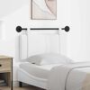 vidaXL T&ecirc;te de lit suspendue Montage mural Blanc 100 x 55 x 5 cm tissu
