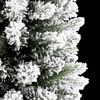 vidaXL Sapin de No&euml;l artificiel Blanc 210 cm PVC, m&eacute;tal et plastique