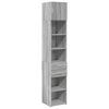 vidaXL Armoire de rangement mince sonoma gris 40x42,5x225 cm