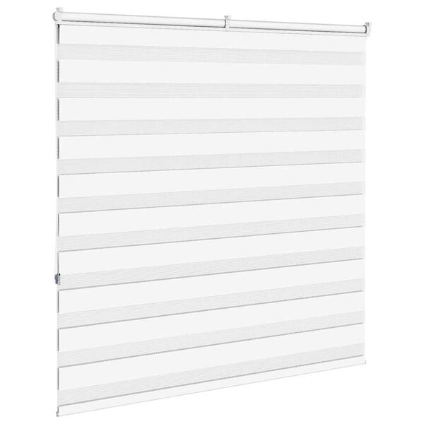 vidaXL Store z&egrave;bre blanc 150x150 cm largeur du tissu 145,9cm polyester