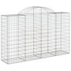 vidaXL Paniers &agrave; gabions arqu&eacute;s 20 pcs 200x50x120/140 cm Fer galvanis&eacute;