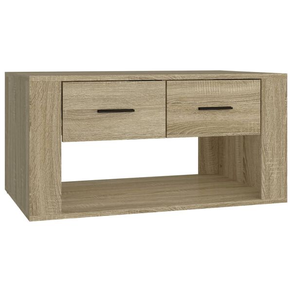vidaXL Table basse Chêne sonoma 80x50x40 cm Bois d'ingénierie