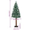 vidaXL Sapin de No&euml;l mince Vert 180 cm PVC et bois de pin massif