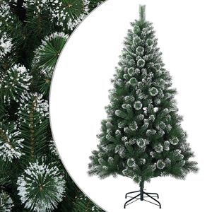 vidaXL Sapin de No&euml;l artificiel 120 cm PVC et m&eacute;tal Vert