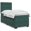 vidaXL Sommier à lattes de lit avec matelas Vert foncé 90x200 cm