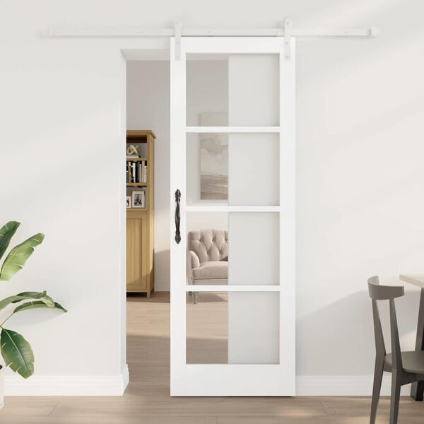 vidaXL Porte coulissante ORKDAL Blanc 73,5 x 211 cm