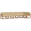 vidaXL Ensemble de canap&eacute;s d'ext&eacute;rieur 6 pcs Naturel et Beige