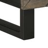 vidaXL Meuble TV noir 100x33x46 cm bois massif de manguier