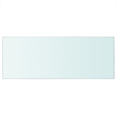 vidaXL Panneau pour étagère Verre transparent 60 x 25 cm