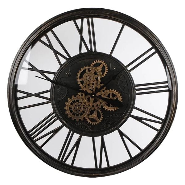 Gifts Amsterdam Horloge radar Olaf M&eacute;tal Noir ancien 86 cm
