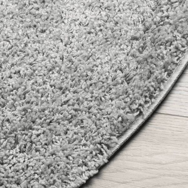 vidaXL Tapis shaggy PAMPLONA poils longs moderne gris &Oslash; 280 cm