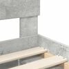 vidaXL Cadre de lit Gris B&eacute;ton 75 x 190 cm Bois de pin massif