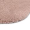 vidaXL Tapis 65 x 95 cm Fausse fourrure de lapin Vieux rose