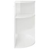 vidaXL Table d'appoint Blanc brillant 29,6 x 29,6 x 60 cm
