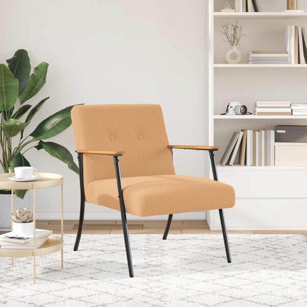 vidaXL fauteuil Beige 59 x 75 x 78 cm