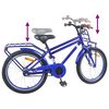 vidaXL V&eacute;lo pour Enfants 18 Pouces pour les 5-7 ans Bleu fonc&eacute;